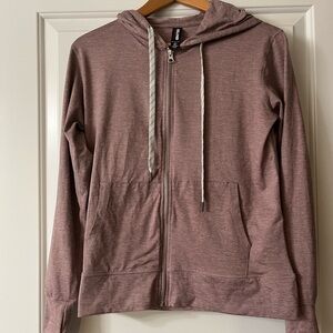 Kirkland Signature Women's Dusty Rose Zip-Up Hoodie